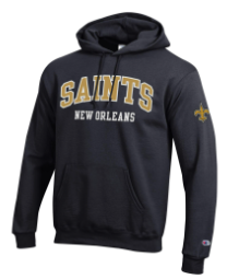 New Orleans Saints Sweat - Hood Black