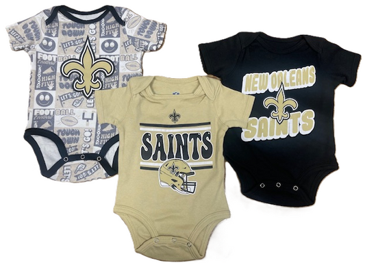 New Orleans Saints Creeper Set - 3