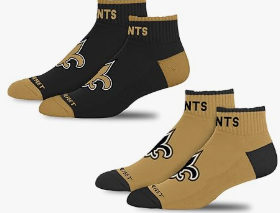 New Orleans Saints Socks - Front & Center
