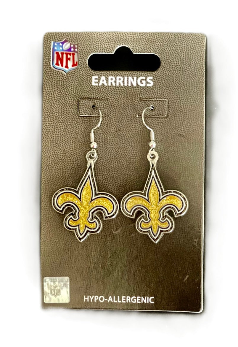 New Orleans Saints Earrings - Sparkle