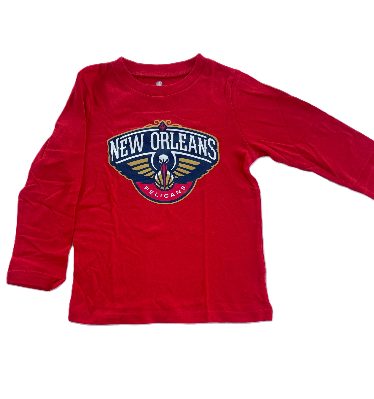 New Orleans Pelicans Babies/Toddler T-Shirt - Logo Red L/S