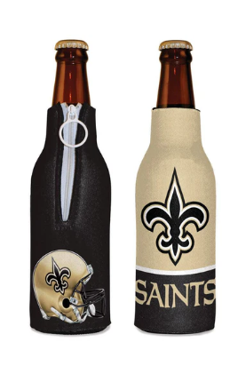 New Orleans Saints Bottle Cooler - 2 Sided