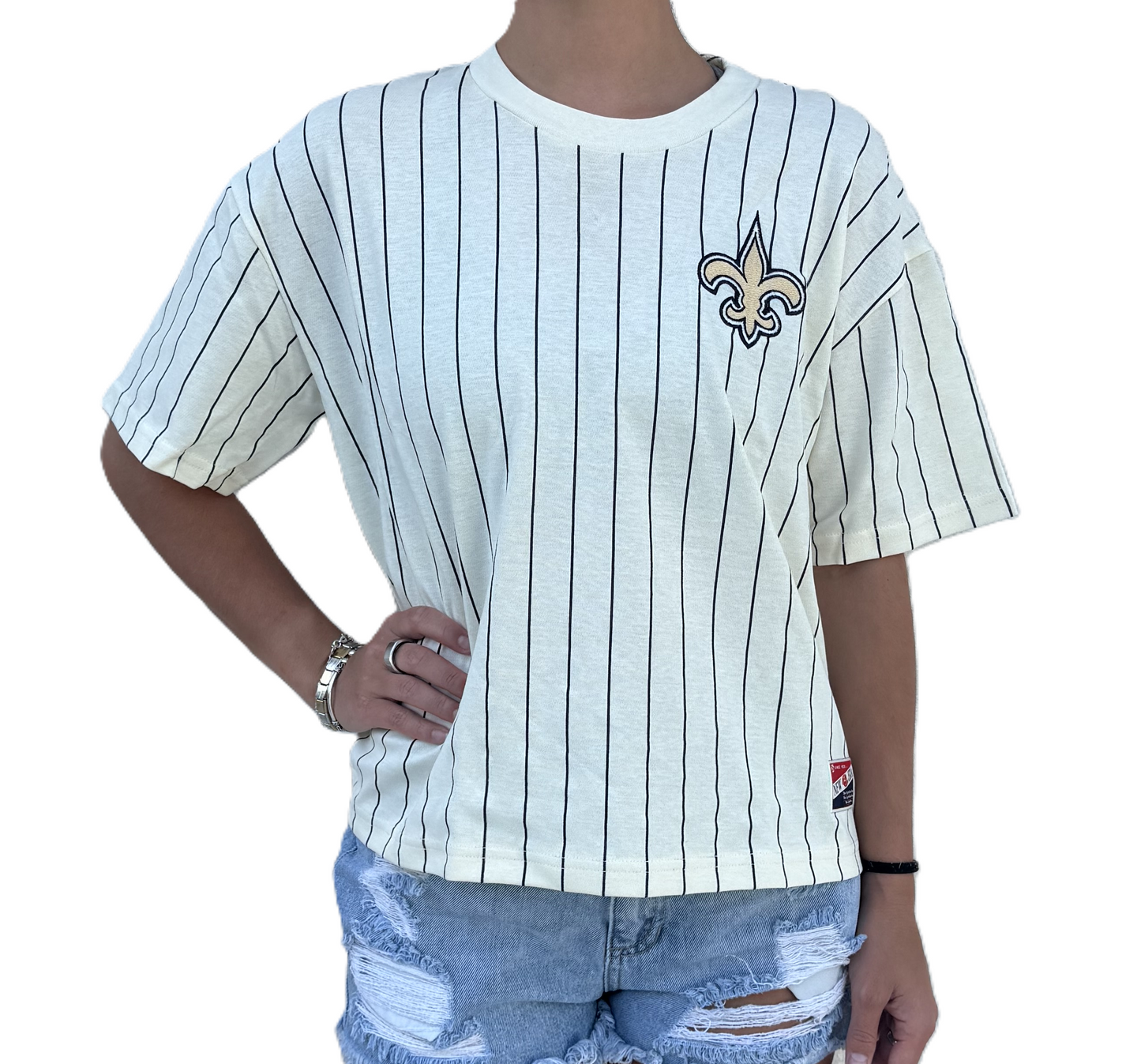 New Orleans Saints Women's Shirt - Pinstripe