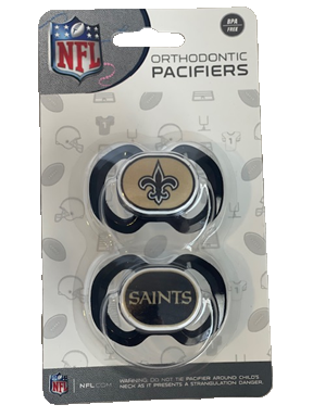 New Orleans Saints Pacifiers - 2 Set