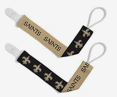 New Orleans Saints Pacifier Clips