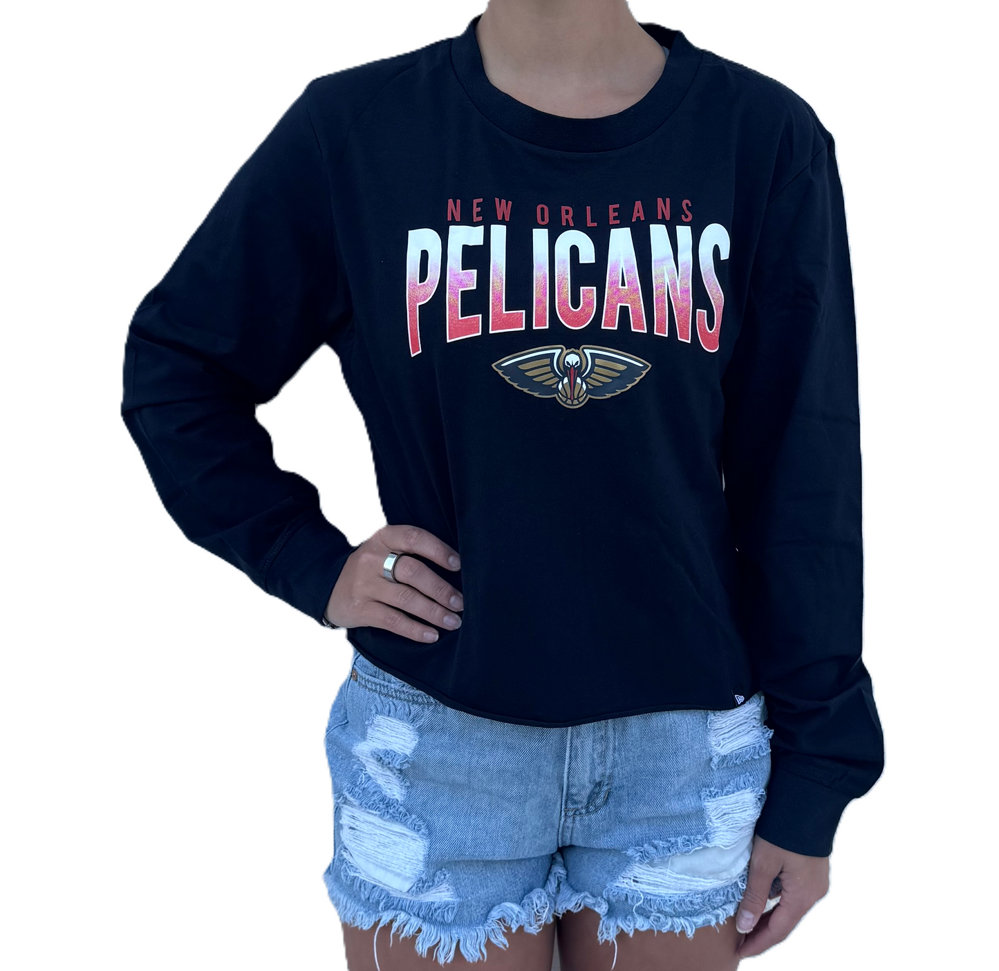 New Orleans Pelicans Women LS Shirt - Fade