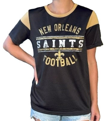 New Orleans Saints Women's Short Sleeve - Distressed