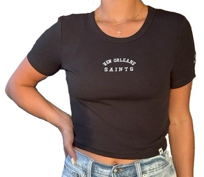 New Orleans Saints Women Short Sleeve - Spirited Baby Rib