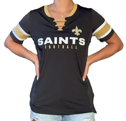 New Orleans Saints Women Short Sleeve - Draw Play