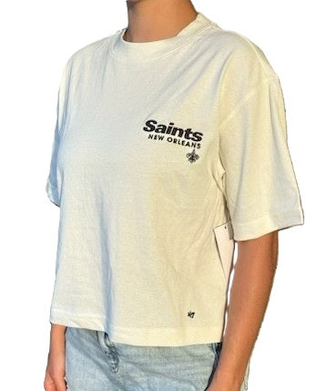 New Orleans Saints Women's Short Sleeve Tee - White