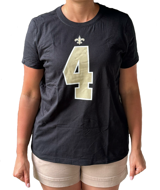 New Orleans Saints Women's Short Sleeve Shirt - Carr #4 **SALE**