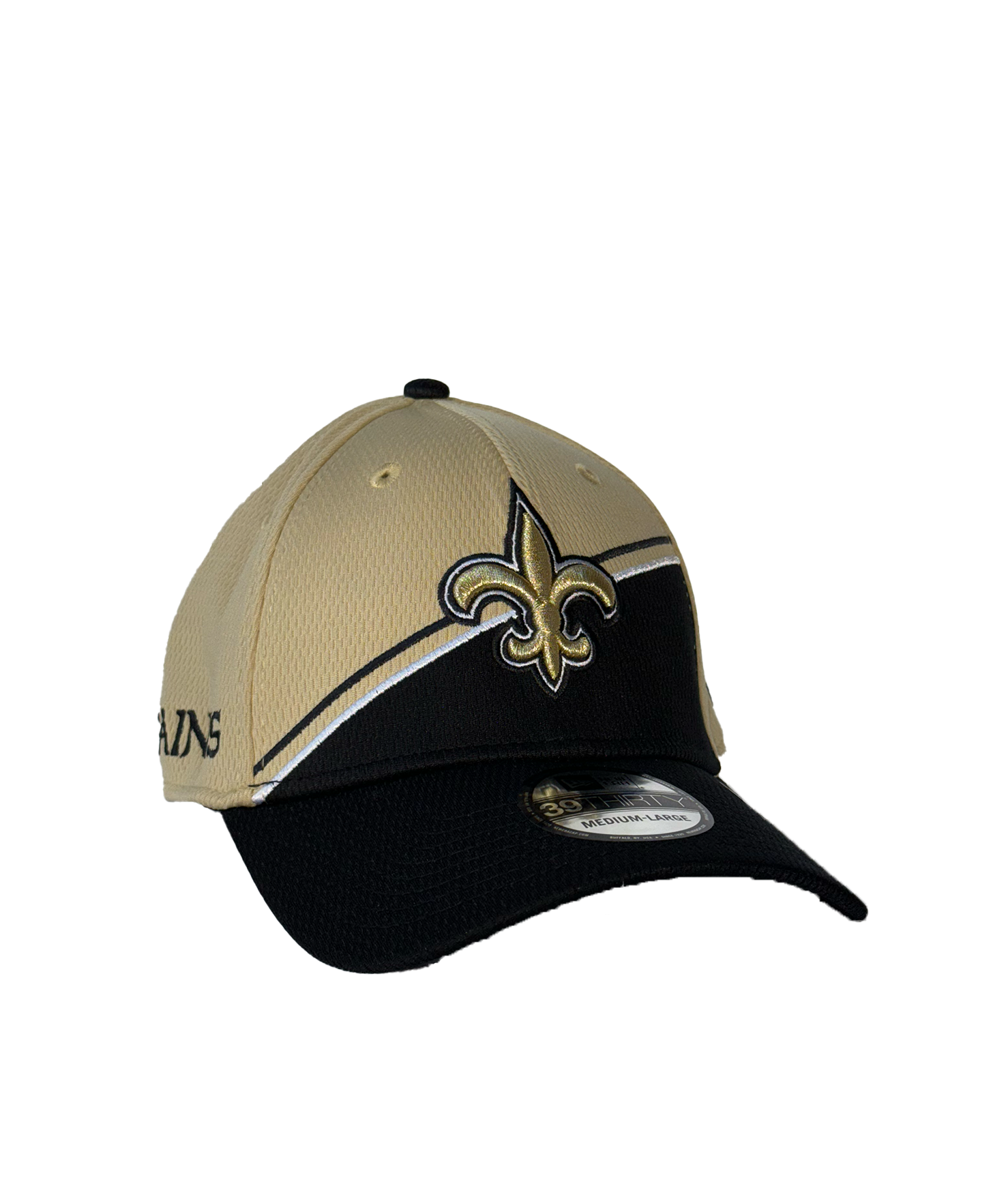 New Orleans Saints Hat Flex CW NFLSL Cap Black Gold Sports Shop