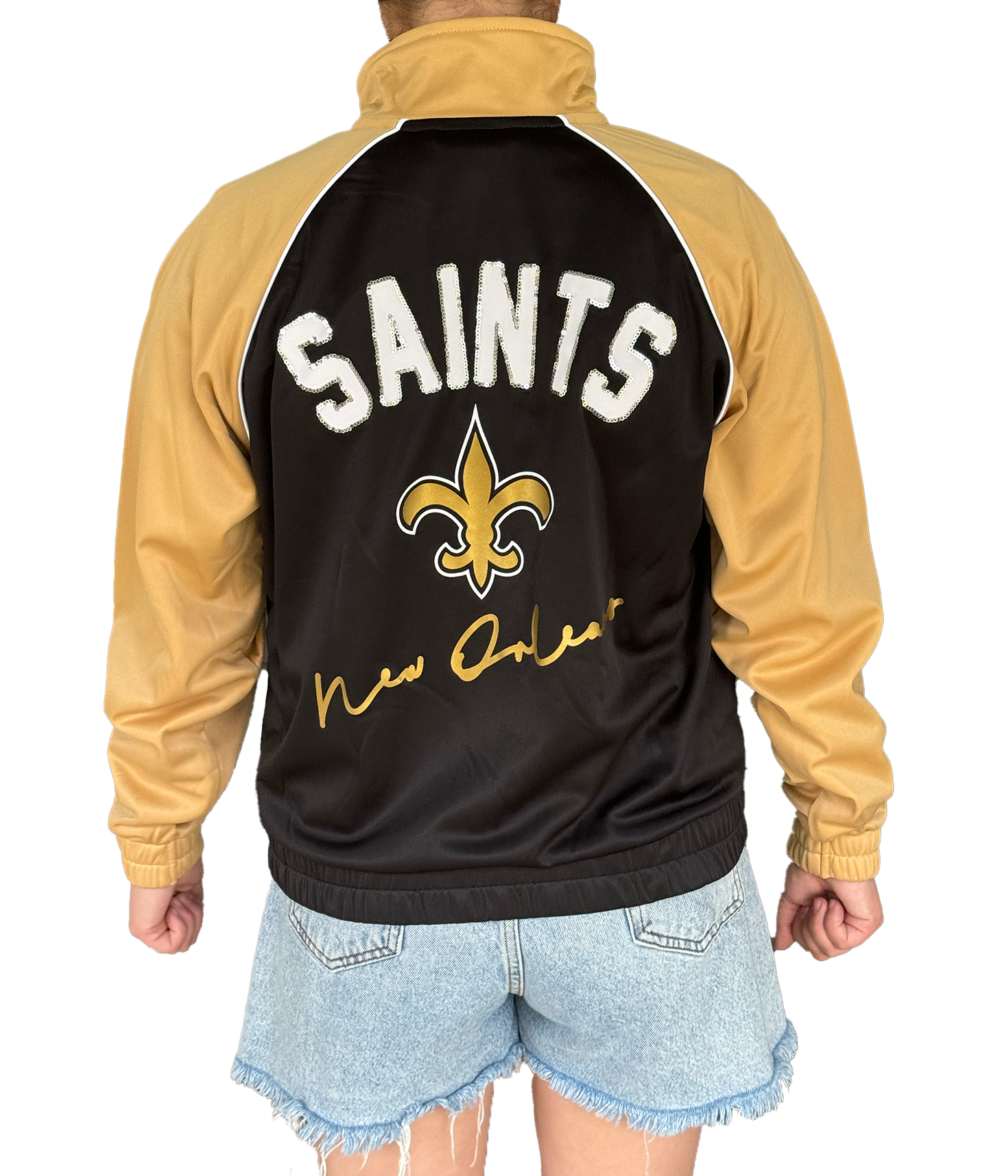 New Orleans Saints Womens Jacket - Sparkle Saints