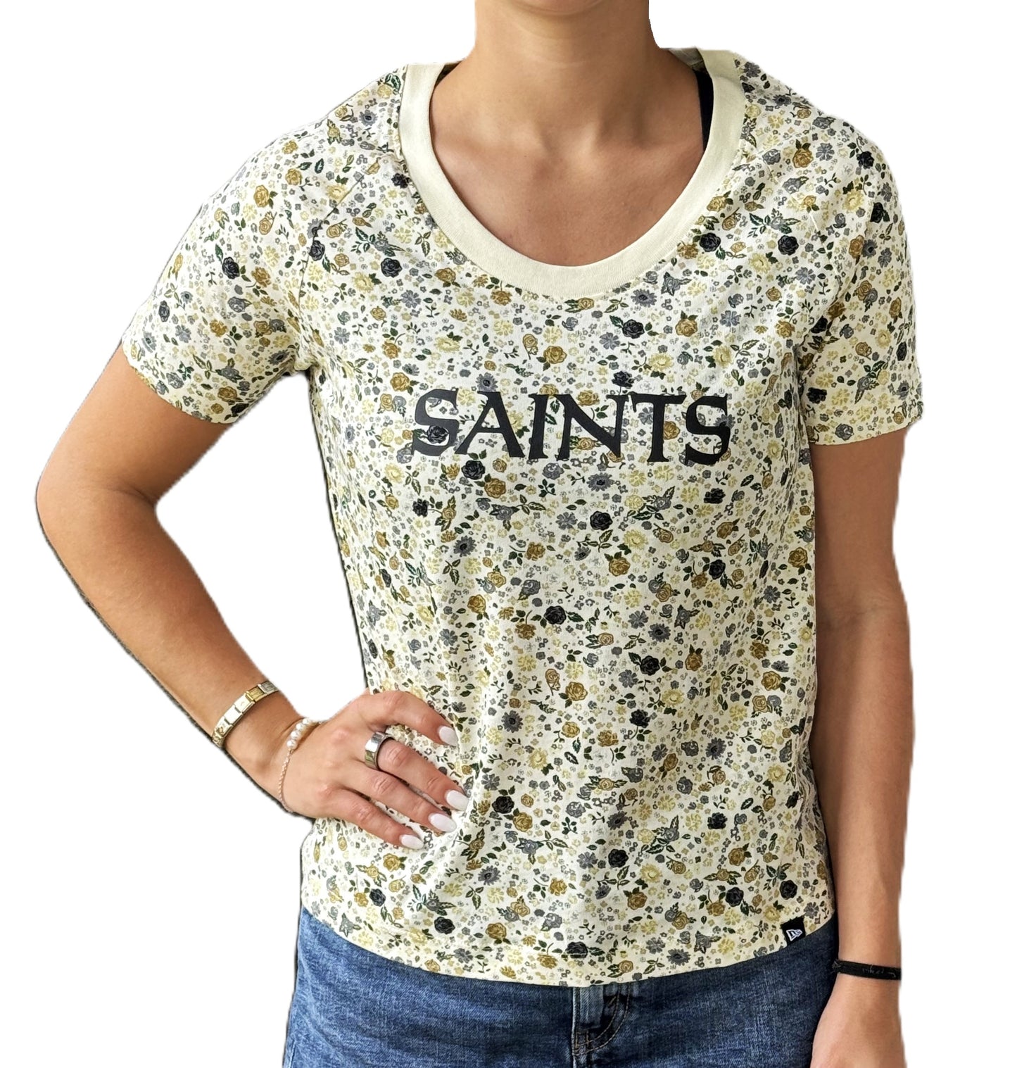 New Orleans Saints Women's Shirt - Flowers
