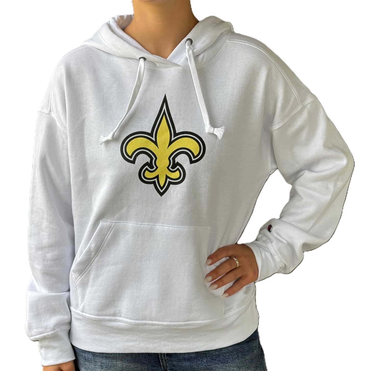 New Orleans Saints Women's Sweat - FDL White Hoody