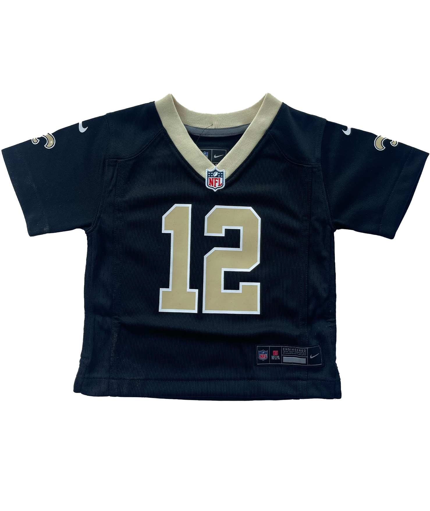 New Orleans Saints Toddler Jersey Olave #12 Black – Black Gold