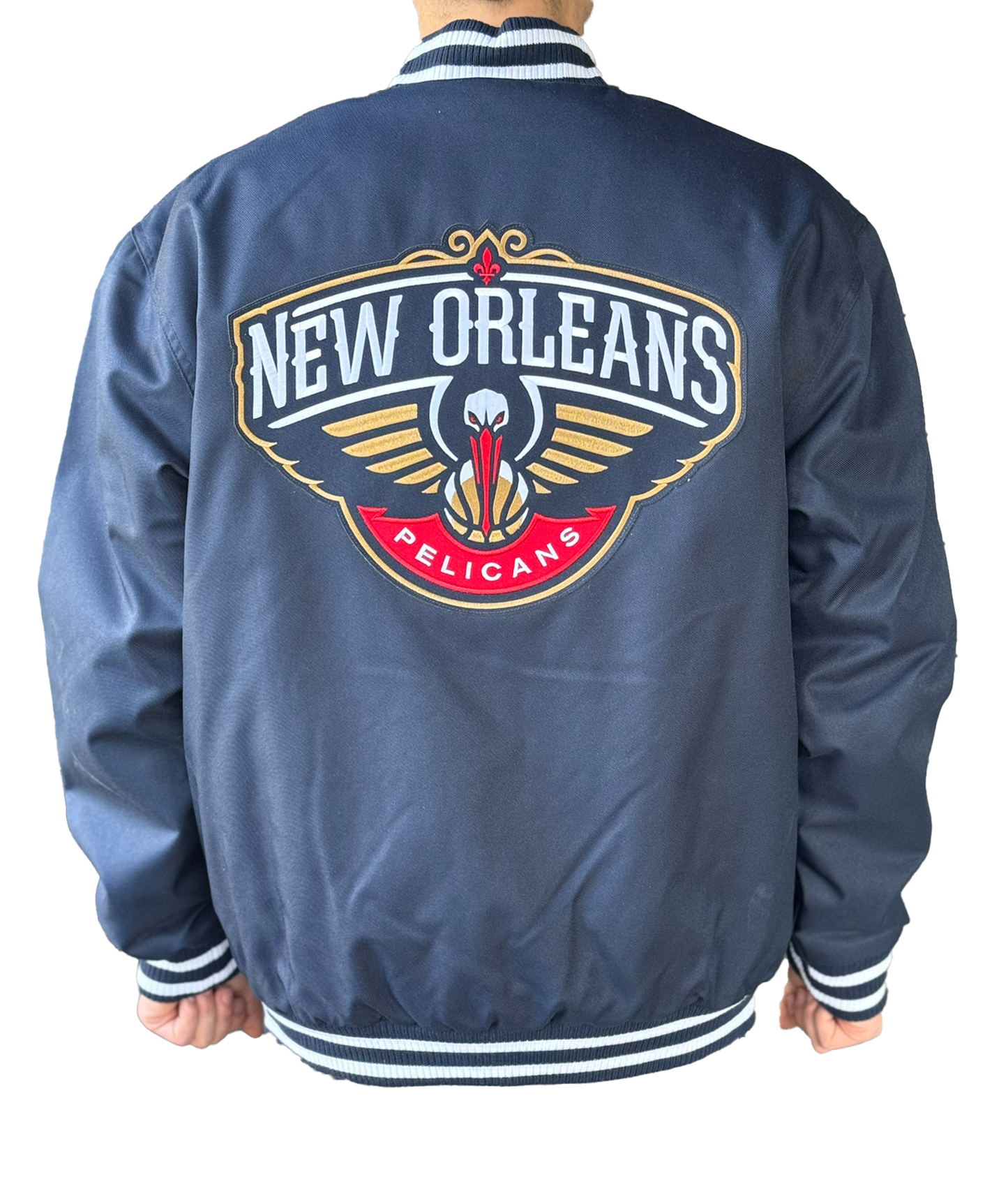 New Orleans Pelican Jacket - Pelican Bomber Navy