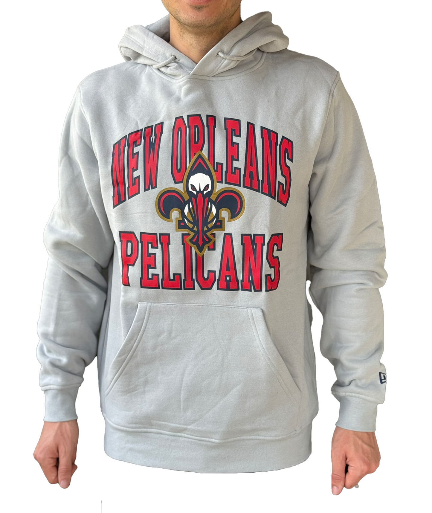 New Orleans Pelican Sweatshirt - Fleur De Lis Pelican Gray