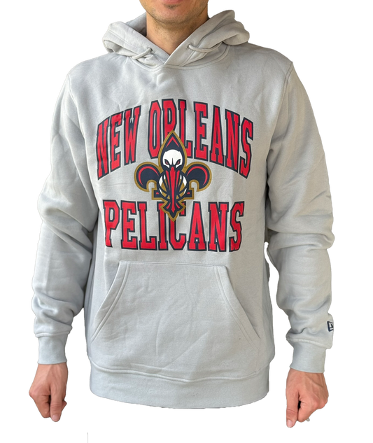 New Orleans Pelican Sweatshirt - Fleur De Lis Pelican Gray