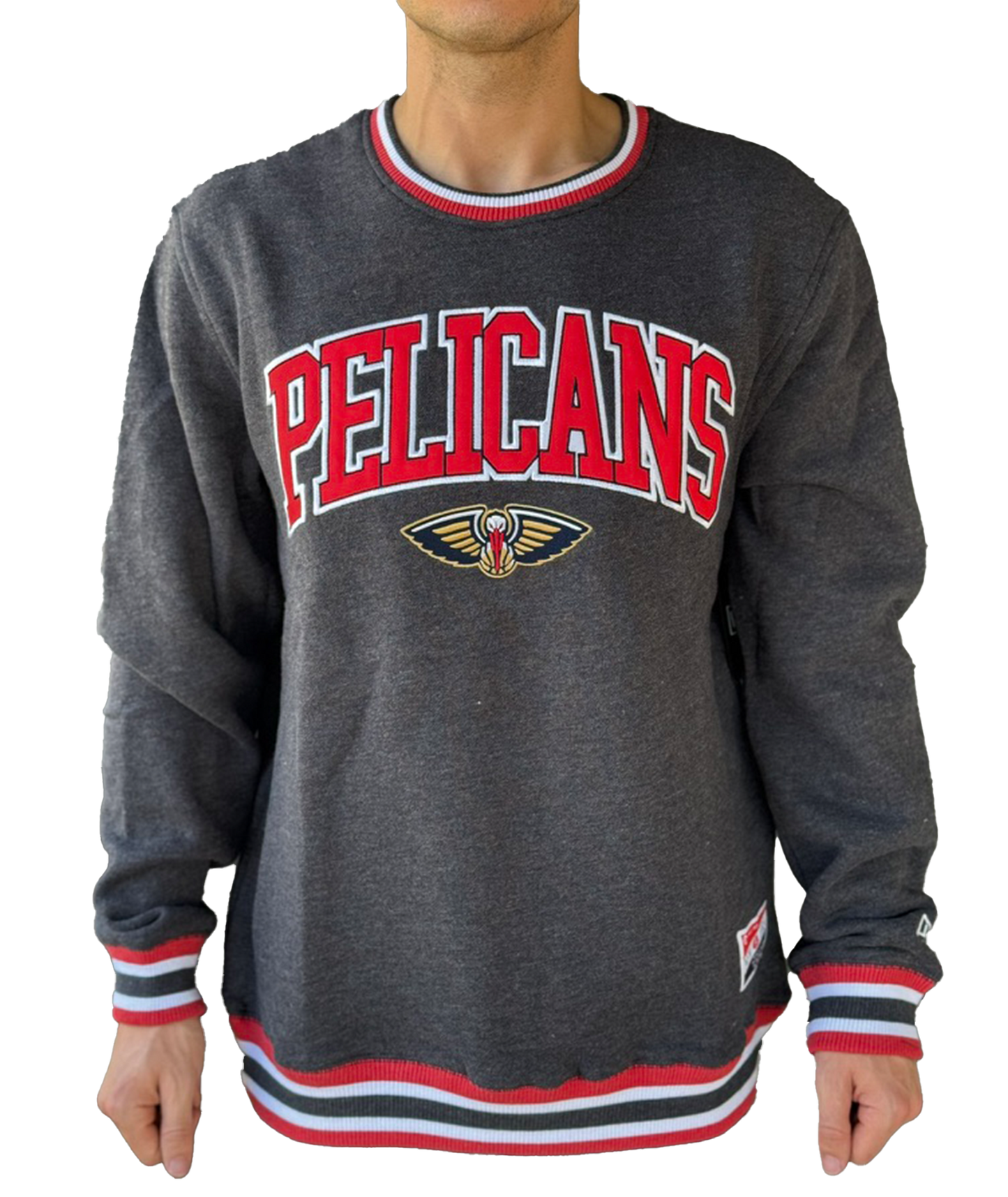 New Orleans Pelican Sweatshirt - Crew Pelicans Heather Navy