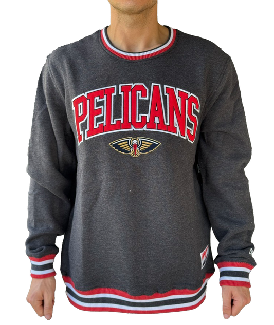 New Orleans Pelican Sweatshirt - Crew Pelicans Heather Navy
