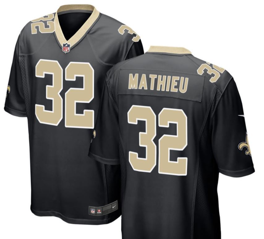 New Orleans Saints Jersey - #32 Mathieu Black Limited