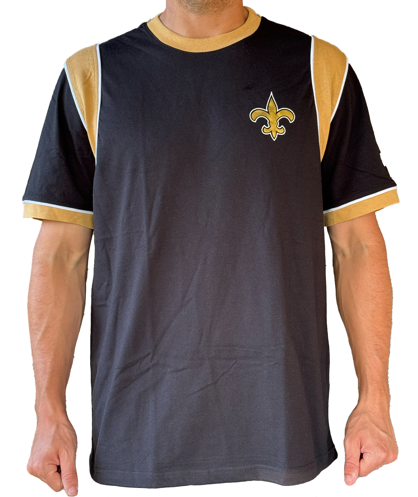 New Orleans Saints Men's Tee - Gold Trim