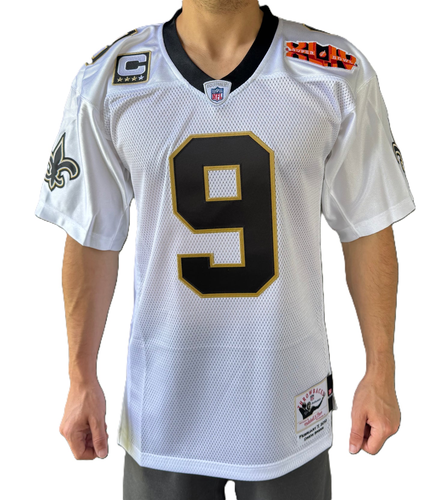 New Orleans Saints Jersey - Brees Super Bowl Throwback Authentic