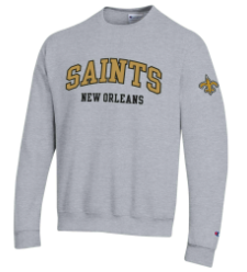 New Orleans Saints Sweat - Crew Gray