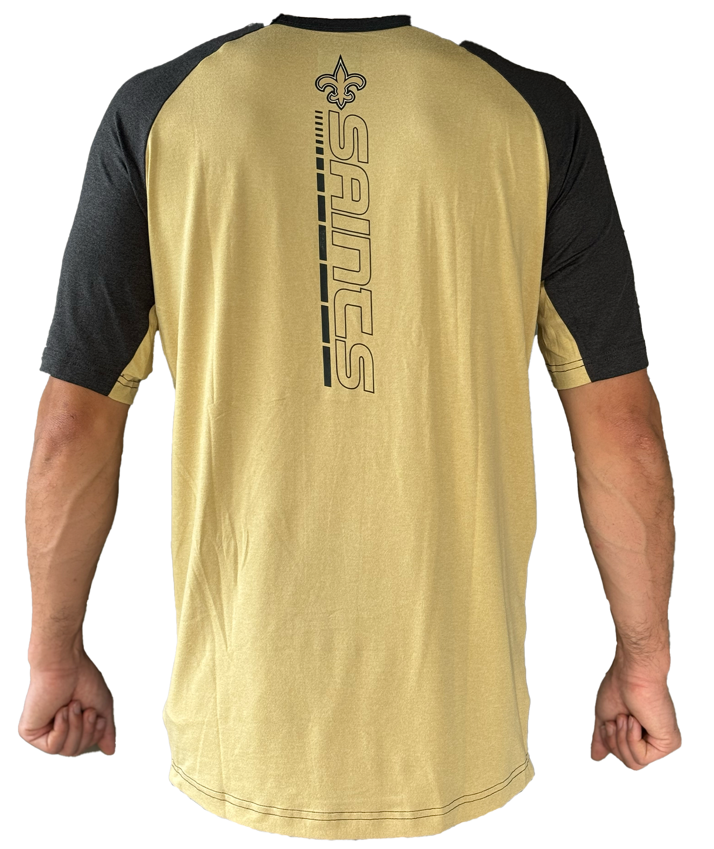 New Orleans Saints Men's Tee - Graphite Dash