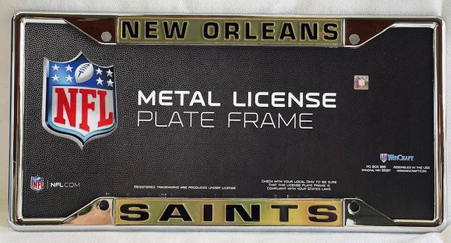 New Orleans Saints Auto Tag Frame