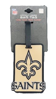 New Orleans Saints Bag Tag - Gold