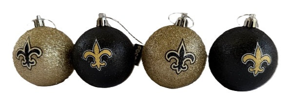 New Orleans Saints Ornaments - Glitter(4)