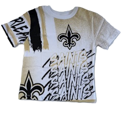 New Orleans Saints Kids T Shirt - Graffiti