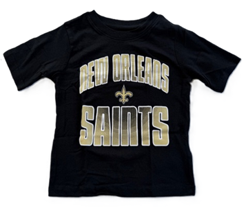 New Orleans Saints T Shirt - Kids Fade