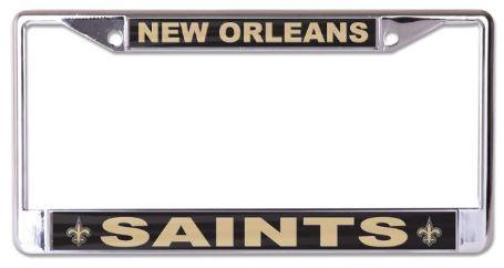 New Orleans Saints License Plate Frame - S/L Printed