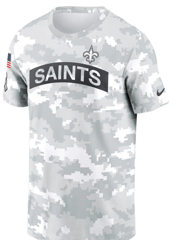 New Orleans Saints T Shirt - 2024 Men's Military