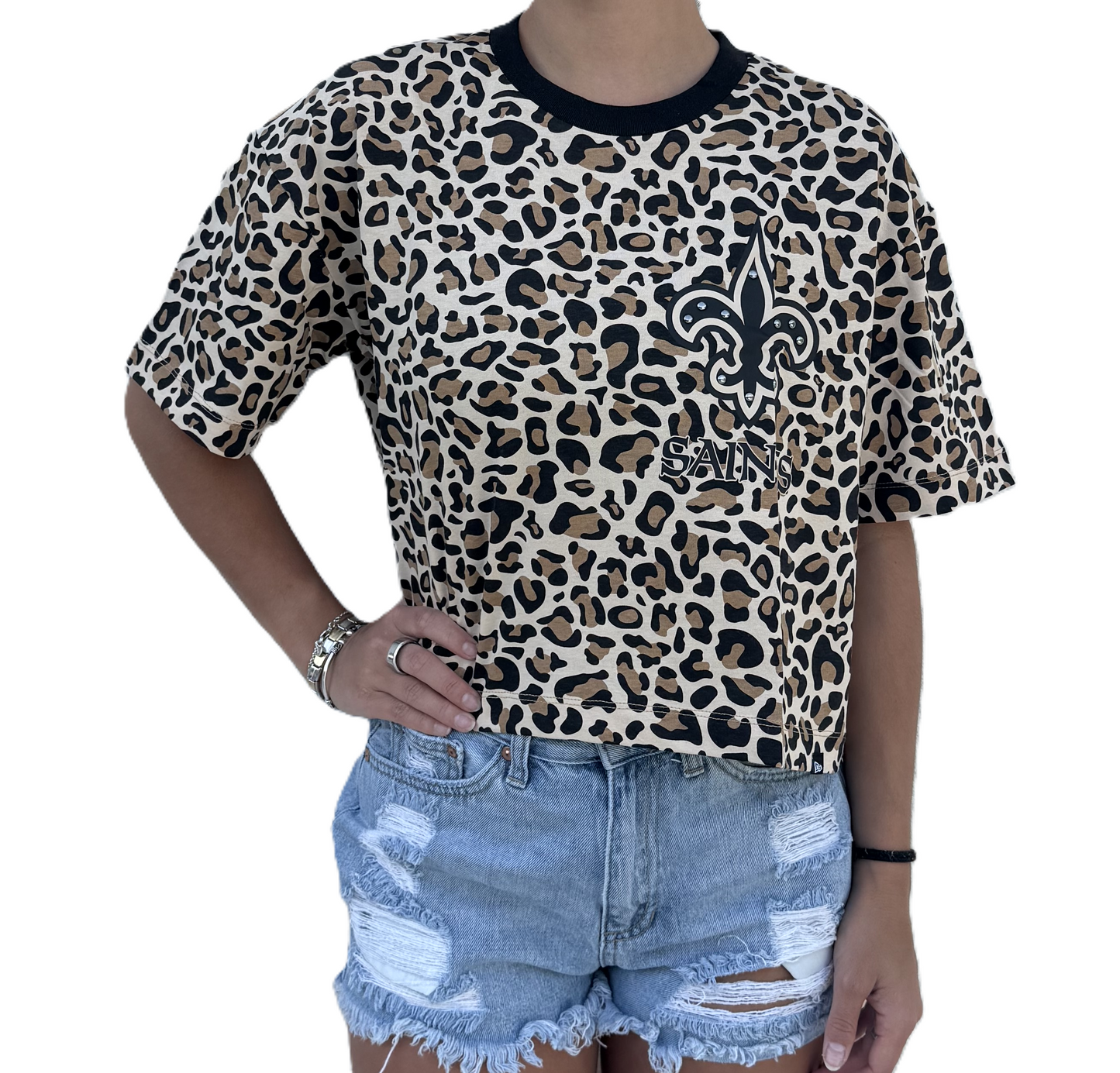 New Orleans Saints Women's Shirt - Animal Print