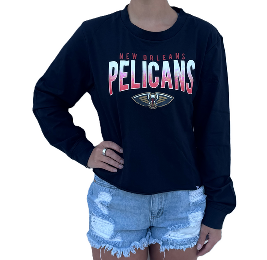 New Orleans Pelicans Women LS Shirt - Fade