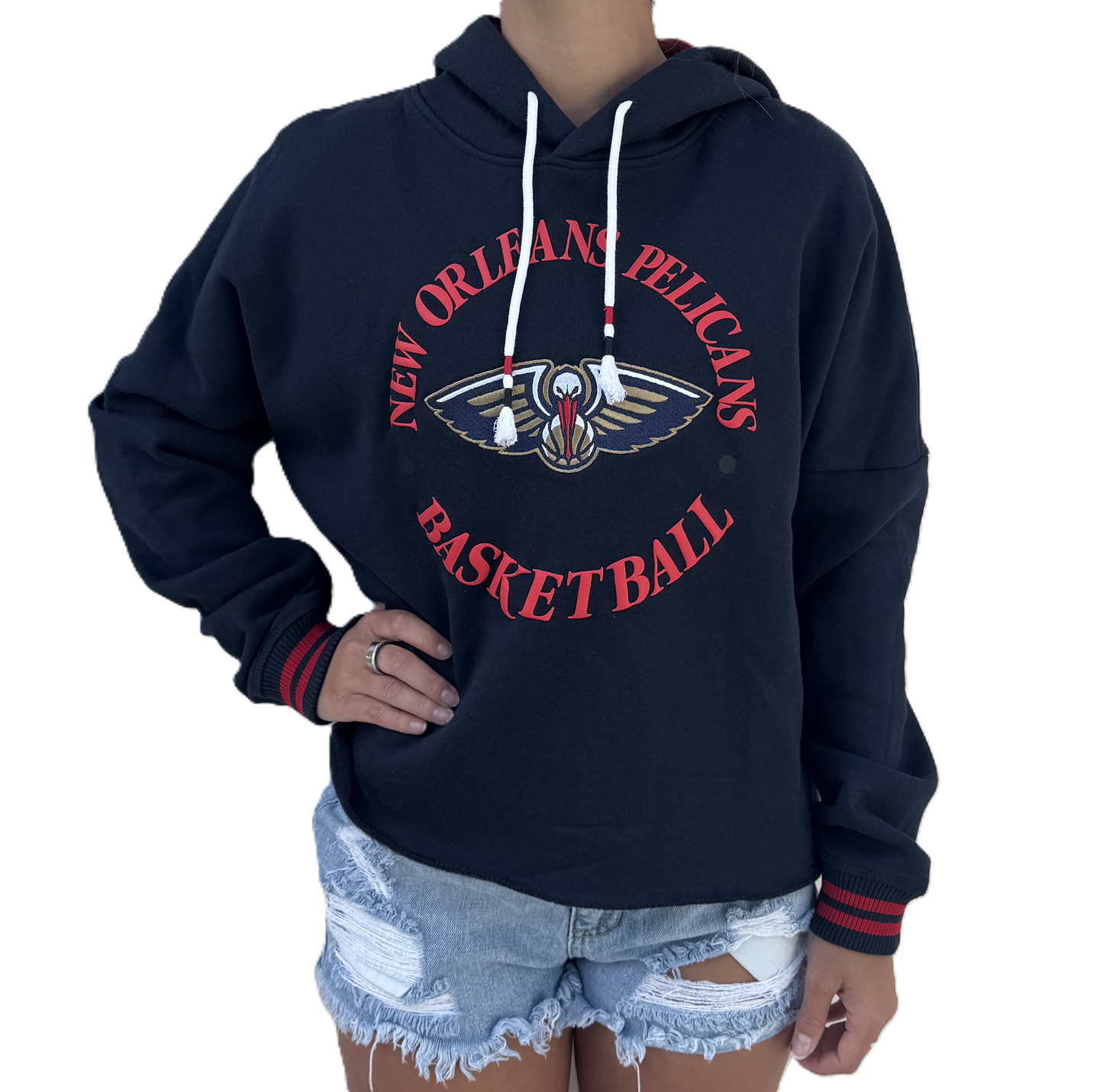 New Orleans Pelicans Women Hoody - Embroider Logo