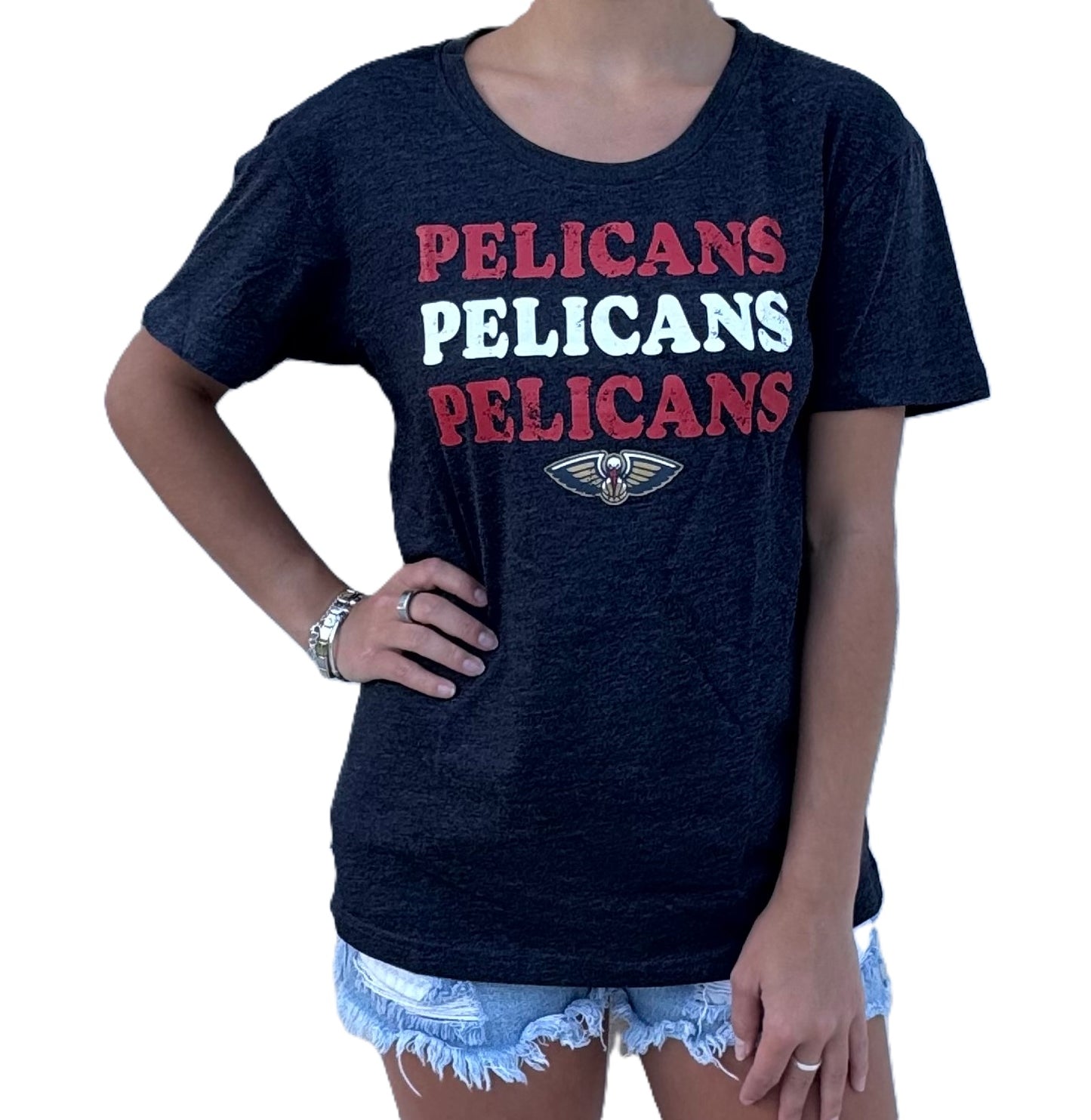 New Orleans Pelicans Women Shirt - Distressed Pelicans