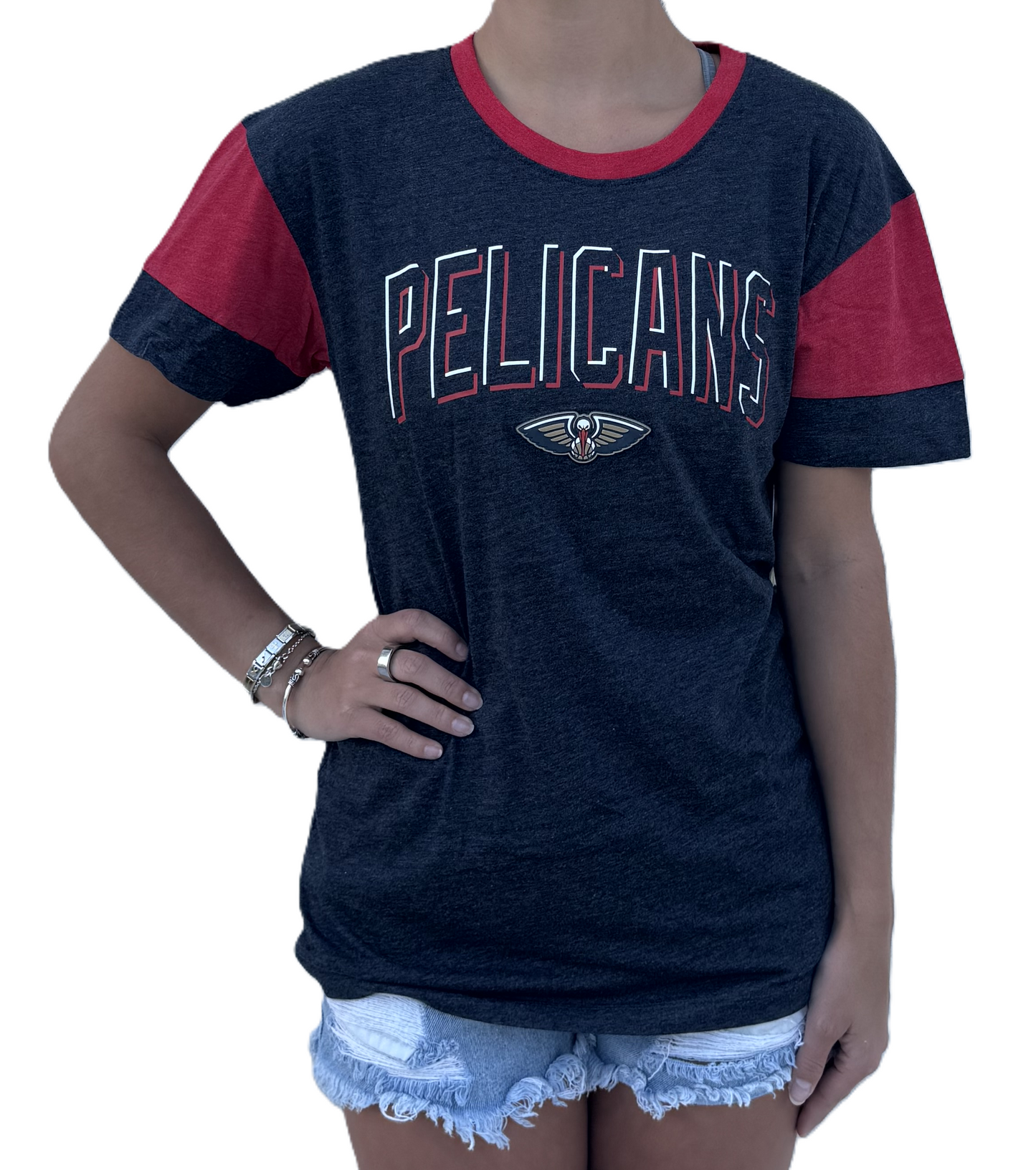 New Orleans Pelicans Women Shirt - Ringer