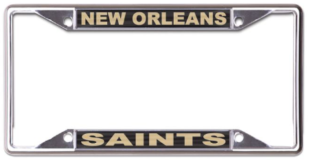 New Orleans Saints License Plate Frame - S/S Printed