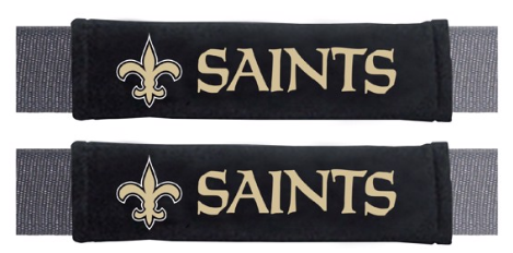 New Orleans Saints Seatbelt Pad Embroidered - Pair