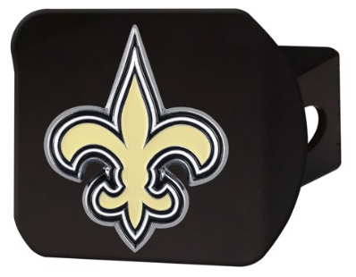 New Orleans Saints Hitch Cover - Gold FDL Black