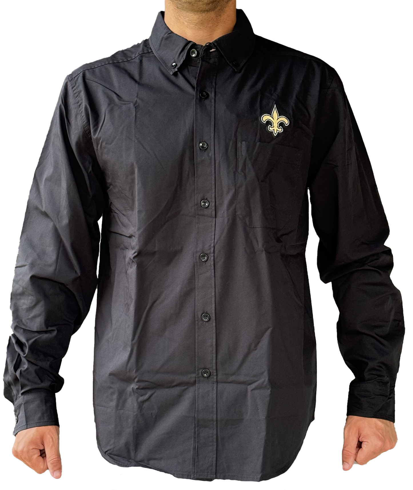 New Orleans Saints Men's Long Sleeve Button - Flight