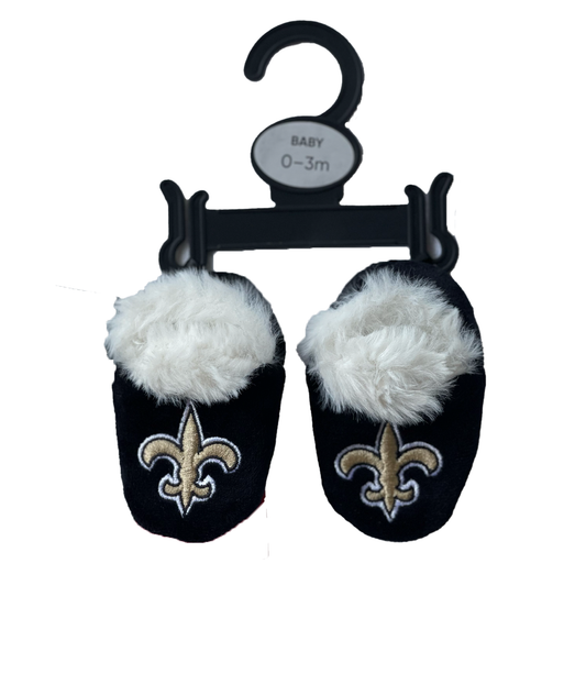 New Orleans Saints Booties - Infant Black