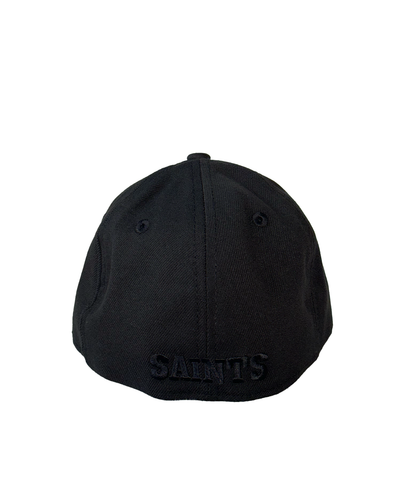 New Orleans Saints Hat - Flex Sir Saint Black Tonal Cap