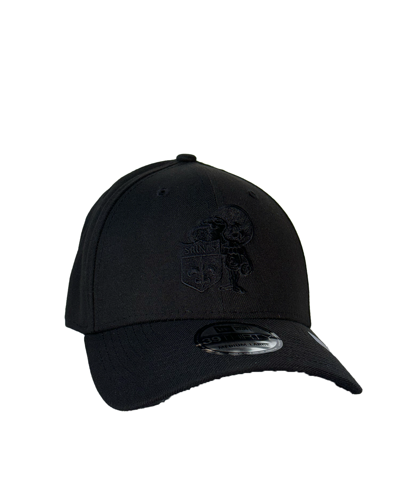 New Orleans Saints Hat - Flex Sir Saint Black Tonal Cap