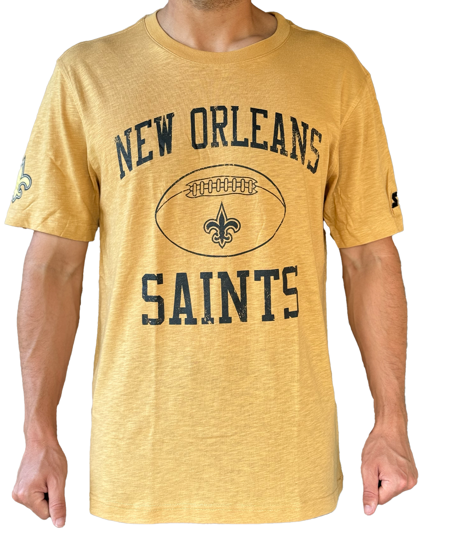 New Orleans Saints Men's Tee - Distressed Football